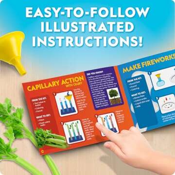 National Geographic Kids Junior Chemistry Set - Complete Early Learning Lab Kit with 50 Science Experiments for Kids and 20+ Lab Tools, Kids Chemistry Set, Science Experiments for Kids 4-6