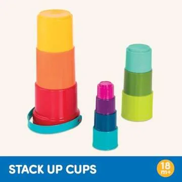 Battat Stacking Toy – Educational Nesting Cups Playset