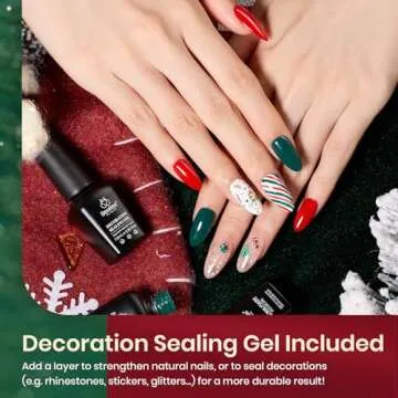 Beetles Christmas Gel Nail Polish Set for Festive Nail Art
