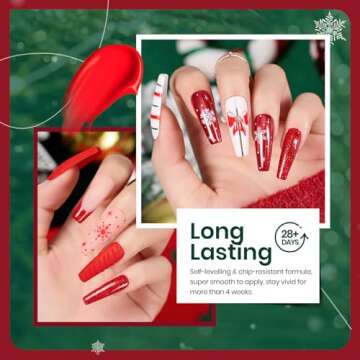 Beetles Christmas Gel Nail Polish Set for Festive Nail Art