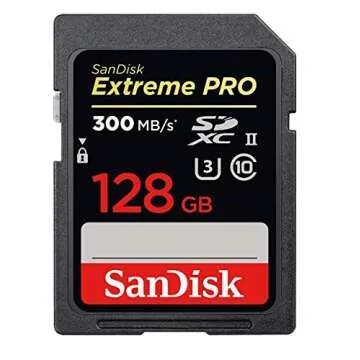 SanDisk 128GB Extreme Pro SD Card with Reader Bundle