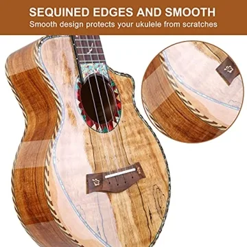 Hricane Concert Ukulele Spalted Maple for Beginners