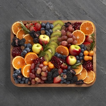 Farberware Acacia Cutting Board with Locking Lid Compartments