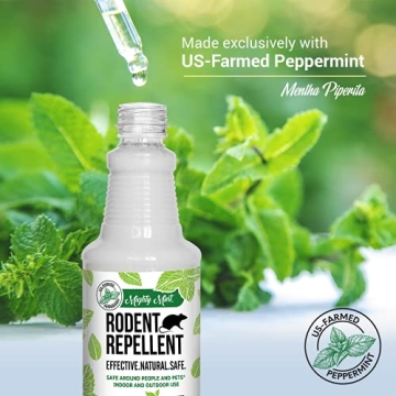 Mighty Mint Natural Peppermint Oil Rodent Repellent Spray