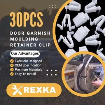 Rexka 30pcs Door Garnish Moulding Retainer Clip for Toyota & Lexus