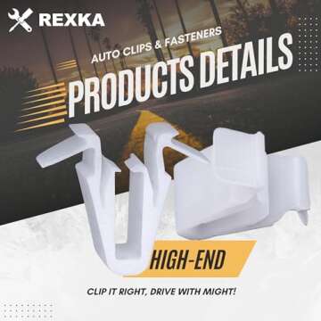 Rexka 30pcs Door Garnish Moulding Retainer Clip Compatible with Toyota Lexus 67771-58010 Tundra Tacoma Sequoia RAV4 Land Cruiser Highlander C-HR Yaris Scion xD