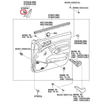 Rexka 30pcs Toyota Lexus Door Garnish Clips for Perfect Fit