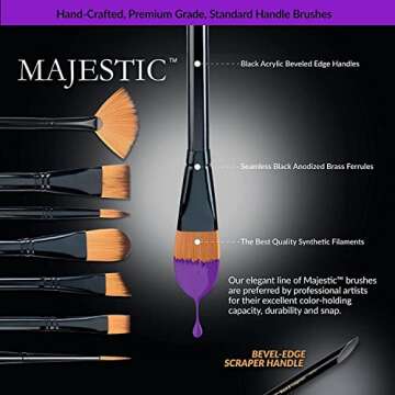 Majestic Angular Brush Set, 7/Pkg