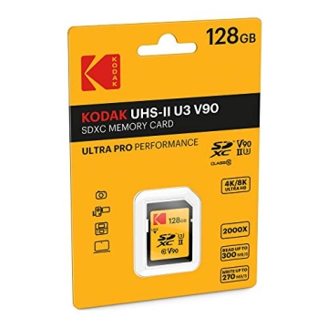 Kodak 128GB UHS-II V90 Ultra Pro SDXC Memory Card