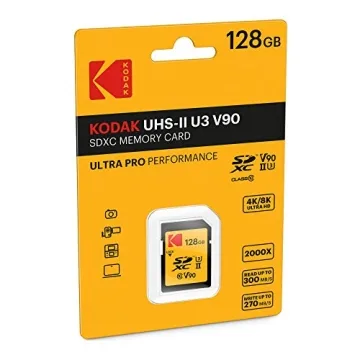Kodak 128GB UHS-II V90 Ultra Pro SDXC Memory Card