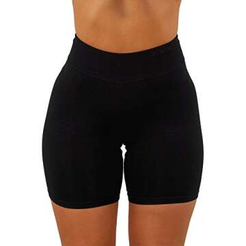 Aurgelmir Women's High Waist Booty Gym Yoga Shorts