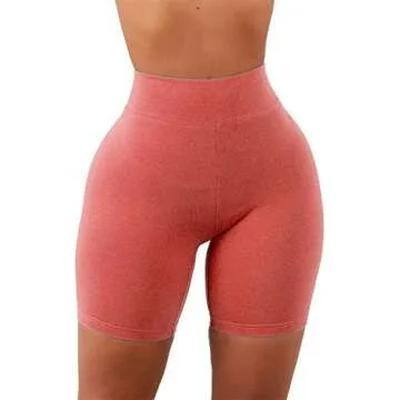 Aurgelmir Women's High Waist Booty Gym Yoga Shorts