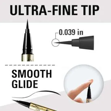 Heroine Make by KISSME Prime Waterproof Liquid Eyeliner, Stay All Day Long & Precise Eye Makeup from Japan, 03 Natural Brown 0.4mL/0.01 Fl Oz