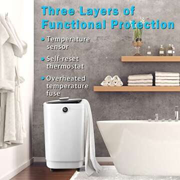 Luxury Towel Warmer Bucket - Fast Heating TMWINGS Model
