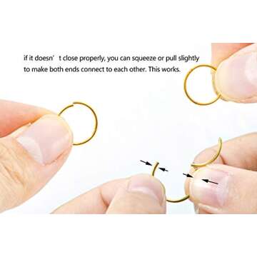 Stylish 18G Surgical Steel Clicker Nose Rings for All