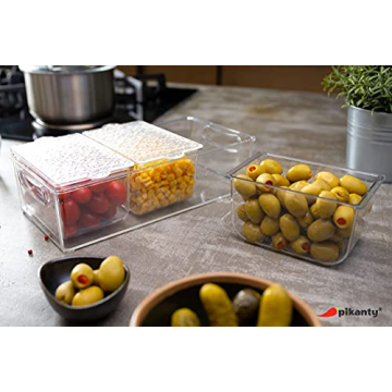 Pikanty Condiment Server with 3 Removable Containers