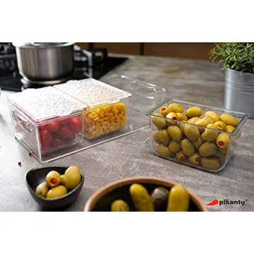 Pikanty Condiment Server with 3 Removable Containers