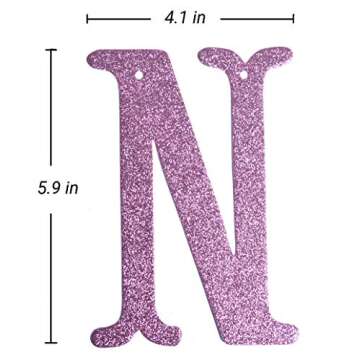 Happy Galentine's Day Glitter Banner, Valentine's Day Banner, Galentine, Valentine Party Decorations (Pink)