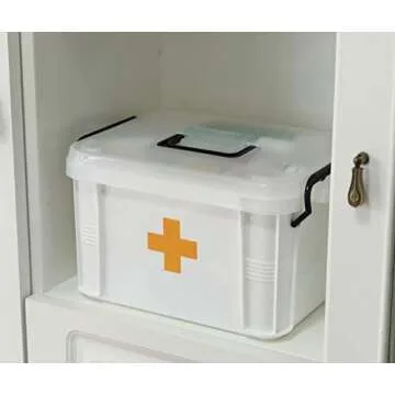 White Large Medical Box for Emergency Supplies and Travel