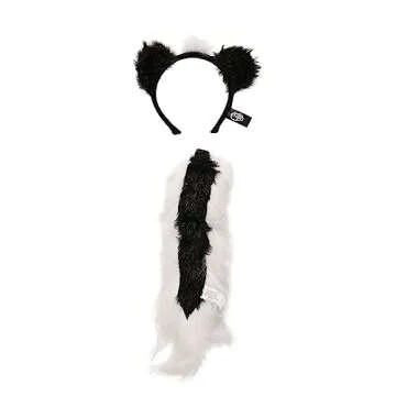 elope Skunk Ears & Tail Set for Costume Fun