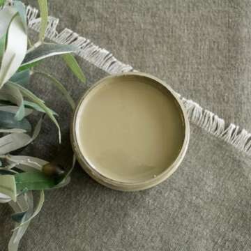 Dixie Belle Silk All-in-One Mineral Paint | Hampton Olive (32 Fl Oz) | Olive Green All-in-One Water Based Primer + Topcoat | Durable Furniture Paint | Low Reflective Finish