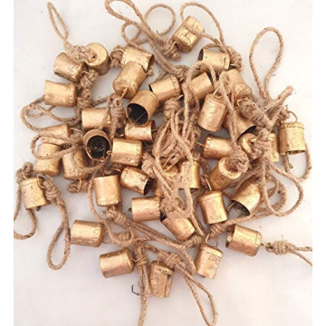 Rustic Vintage Tin Cow Bells for Christmas Decor