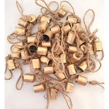 Rustic Vintage Tin Cow Bells for Christmas Decor