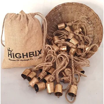 Rustic Vintage Tin Cow Bells for Christmas Decor