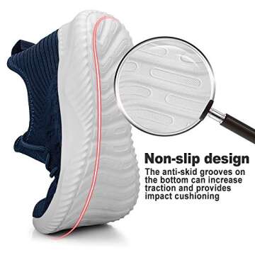 Feethit Mens Slip On Walking Shoes Lightweight Breathable Non Slip Running Shoes Comfortable Fashion...