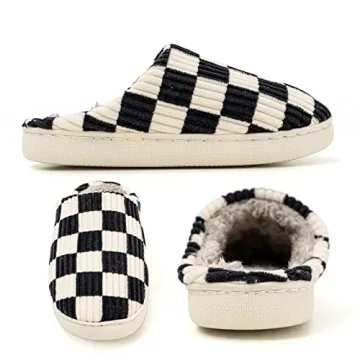 Cozy Plush Memory Foam House Slippers for Women