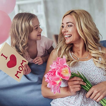 RWQIAN Silver Mama Necklace - Perfect Gift for Moms