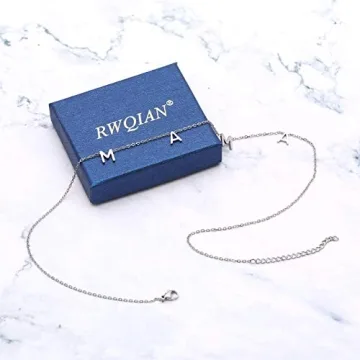 RWQIAN Silver Mama Necklace - Perfect Gift for Moms