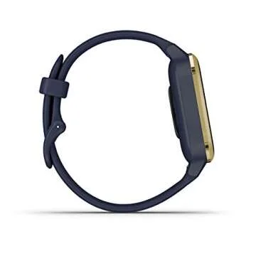 Garmin Venu Sq Music, GPS Smartwatch with Bright Touchscreen Display, Features Music and Up to 6 Days of Battery Life, Light Gold and Navy Blue