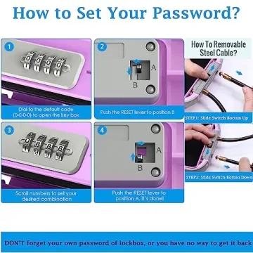 AMIR Portable Safe Box - Waterproof Travel Security Case