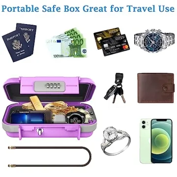 AMIR Portable Safe Box - Waterproof Travel Security Case