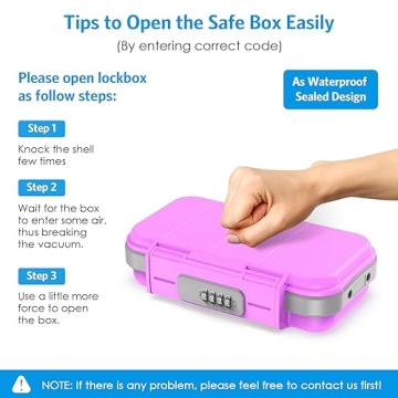 AMIR Portable Safe Box - Waterproof Travel Security Case