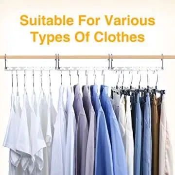 HOUSE DAY Space Saving Hangers for Clothes 12 Pack