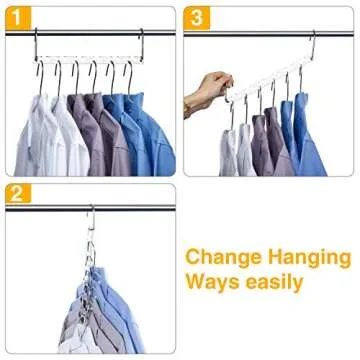 HOUSE DAY Space Saving Hangers for Clothes 12 Pack