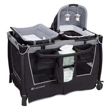 Baby Trend Retreat Twins Nursery Center for Comfortable Twin Care