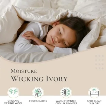 Sleep & Beyond Organic Duvet Wool Comforter For All Seasons