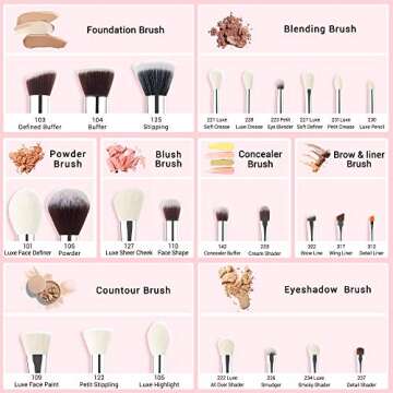 Jessup Brand 25pcs Professional Makeup Brush Set Beauty Cosmetic Foundation Powder Blusher Eye Shado...