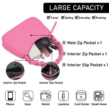 Stylish Emperia Braided Top Handle Shoulder Bag for Women