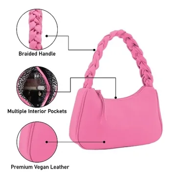 Stylish Emperia Braided Top Handle Shoulder Bag for Women