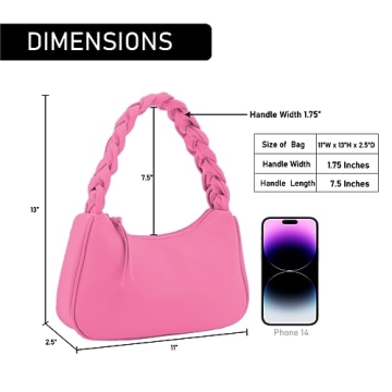 Stylish Emperia Braided Top Handle Shoulder Bag for Women