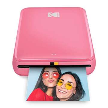 Kodak Step Instant Color Photo Printer with Bluetooth/NFC, ZINK Technology & Kodak App for iOS & And...