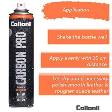 Collonil Carbon Pro Shoe Protector Spray Waterproof Spray for Shoes, Boots, Uggs and more shoe types | for Nubuk, Mesh, Leather, Plastic, Suede & more materials | 300ml / 7.5 oz / 10.1 fl.oz
