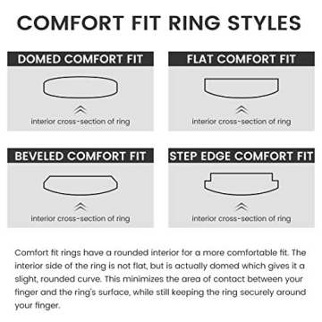 King Will Black Wedding Band - Comfort Fit for Men