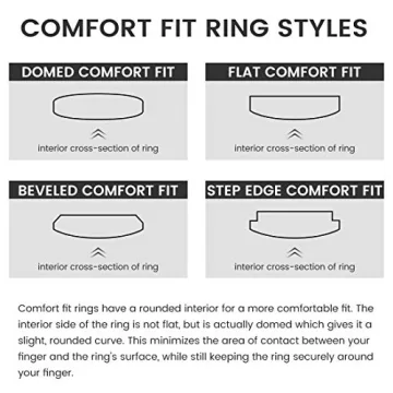 King Will Black Wedding Band - Comfort Fit for Men