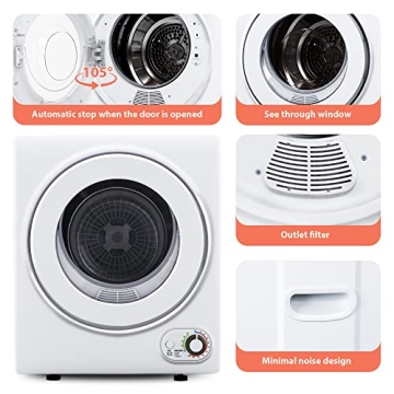 Euhomy Portable Clothes Dryer - 110V 850W for Easy Use