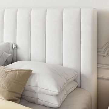 Elegant Allewie Velvet Upholstered Bed Frame for Comfort
